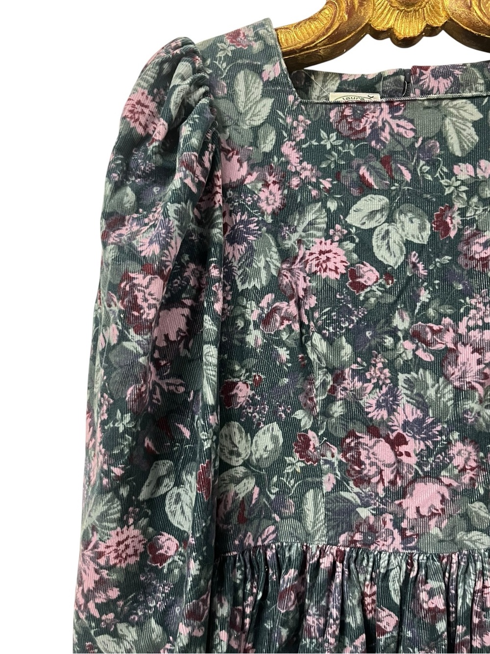 Vintage Laura Ashley Floral Cotton Midi Dress – Size 8 – Made in Great Britain - Picture 8 of 13